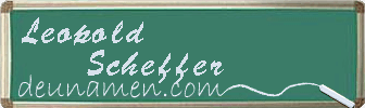Leopold Scheffer Visitenkarte